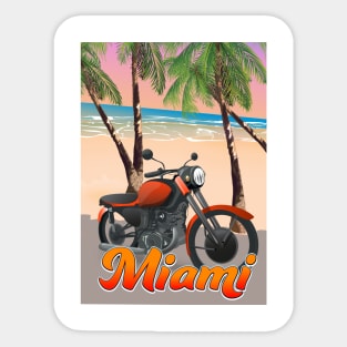 Miami motorbike Sticker